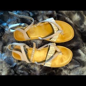 Toms summer sandals, size 7.5